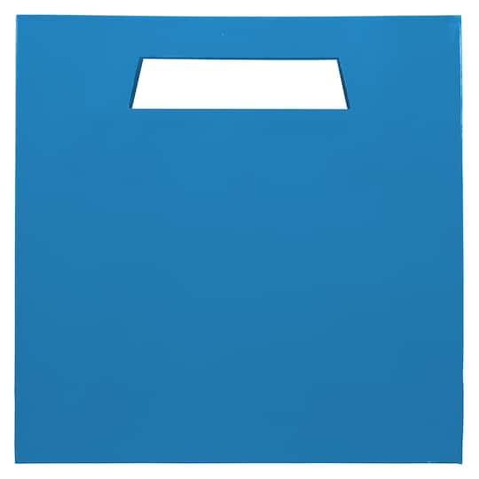 JAM Paper Large Blue Heavy Duty Bags with Trapezoid Handle, 100ct.